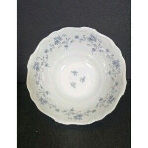 Johann Haviland Blue Garland  Bavaria Germany 8 7/8" Round Vegetable Bowl VTG